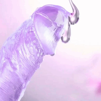 Duiziqian Crystal Jelly Dildo Realistic Penis,1pc Multi Color Crystal Jelly Dildo Realistic Penis Cock Dong Sex Products Suitable in Women Bags Lipstick Size Masturbation Penis Dildo Adult Sex Toys for Lesbians Women Couples Clothing Prom Props Halloween