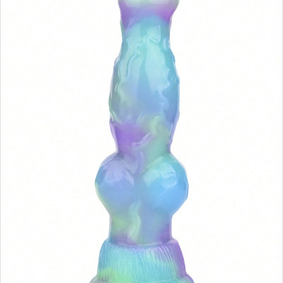 Small Dog Dildo for Beginner, 7inch Realistic Thin Monster Dildos with Knot and Suction Cup, Premium Silicone Adult Anal Sex Toy for Women G Spot and Men Gay Strap on Play