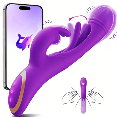 APP Controllable Hollow G-Spot Vibrator C-Spot Orgasm Sex Vibrator Female Adult Erotic Products Vagina Massager Rabbit Vibrator Multiple Play Customized Settings Female Sex Sexual Pleasure Products