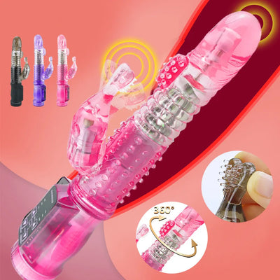 ไวเบรเตอร์รูปกระต่ายความเร็ว10ระดับเซ็กซ์ทอยสำหรับผู้หญิงเลสเบี้ยนจีสปอตเครื่องสั่นสำหรับผู้ใหญ่เครื่องสำเร็จความใคร่ไข่สั่นกระตุ้นคลิตอริส