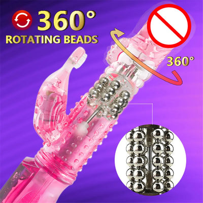 ไวเบรเตอร์รูปกระต่ายความเร็ว10ระดับเซ็กซ์ทอยสำหรับผู้หญิงเลสเบี้ยนจีสปอตเครื่องสั่นสำหรับผู้ใหญ่เครื่องสำเร็จความใคร่ไข่สั่นกระตุ้นคลิตอริส