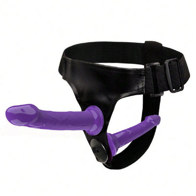 Double Strap on Penis Dual Ended Strapon Ultra Elastic Harness Belt Strap on Dildo Adult Sex Toys for Woman Couples Anal Soft Dildo Valentine's Day Gift Sexy Toy