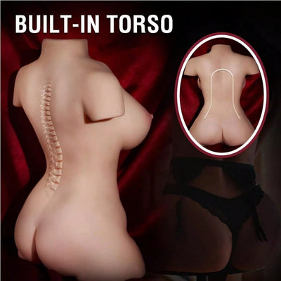 16.8lb Sex Doll Male Masturbator with Soft Boobs Tight Pocket Pussy & Ass,Female Torso Dolls Adult Sex Toy for Men Orgasm, Lifelike Female Sex Dolls with Textured Vagina Anal, Adult Sex Toys & Games for Men Pleasure