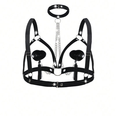 1pcs Women's Chic & Punk Underwear Accessories Set with Chains