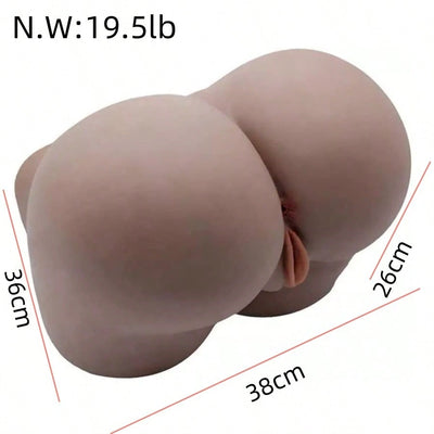 Big Life Size Sex Doll for Men Full Size Sex Doll Torso Sex Dolls Pocket Pussy Ass Big Butt Realistic Female Sex Doll with Vaginal Anal Sex Male Masturbator Stroker Adult Toys Male Sex Toys for Men