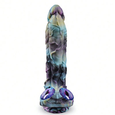 10.6" Monster Dildo Huge Fanstay Silicone Dildo with Eye-Shaped Testis,Dragon Dildo with Strong Suction Cup ,Textured,G-Spot Stimulator, Thick Anal Dildo,Adult Sex Toy for Women,Men and Couples.