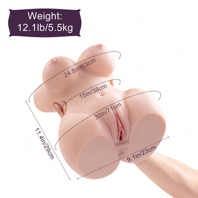 Male Sex Dolls, Realistic Sex Toys for Men, Female Sex Dolls with Large Breasts, Realistic Sex Doll Torso, Sex Doll Pocket Cat, Men's Sex Toys