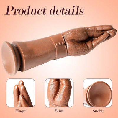 1PC Realistic Hand Dildo Anal Plug: 11 Inch  Fisting Dildo with Powerful Suction Cup - Monster Fat Thick Fist Dildo for Vaginal and Anal Stimulation - Adult Sex Toy for Women's Pleasure