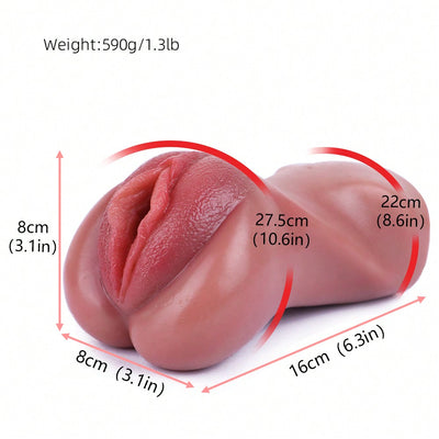 Pocket Pussy Male Oral Masturbator, Portable Realistic Textured Mouth Deep Throat Oral Blowjob Close-Ended Male Sex Toy for Men Masturbation Pleasure