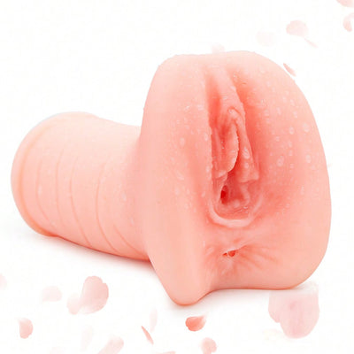 Male Masturbator Simulation Vagina Silicone Simulation Anal 2 in 1 Massage Cup SexToys No Vibration Male Simulation SexToys Simulation AnalSimulation Vagina Clitoris Penis Massage Sex Toys