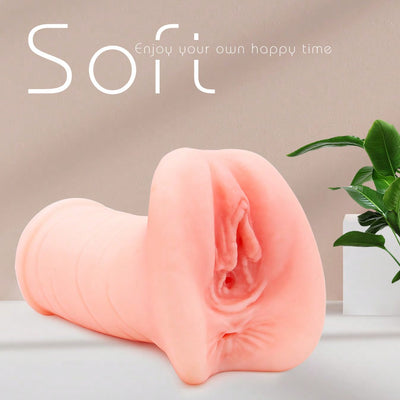 Male Masturbator Simulation Vagina Silicone Simulation Anal 2 in 1 Massage Cup SexToys No Vibration Male Simulation SexToys Simulation AnalSimulation Vagina Clitoris Penis Massage Sex Toys