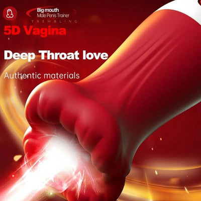 Male Sex Toys for Men - Male Masturbator Penis Training Vibrator with APP Control, Strokes Glans Trainer Stimulator,  Rosy Lips Open Ended Sleeve Blowjob Glans Pocket Pussy for Men MasturbationAutomatic Male Masturbator Sex Toys for MenB-71