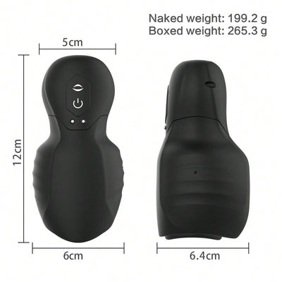 Male Masturbators Cup Rechargeable Waterproof Men's Automatic Dragon Suction Cup with 7 Vibration Modes Glans Vibrating Sucking Massager Penis Exercise Device, Adult Male Sex Toys