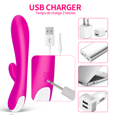 G-Spot Vibrator Dildo Silicone Wand Massager Multi Speeds Sex Toy for Women