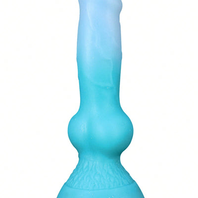 7.4inch Realistic Dog Suction Cup Dildo,  Wolf Dildo Hands-Free Gorgeous Colored Silicone Small Anal Sex Toys for Beginners Women and Men Couples.