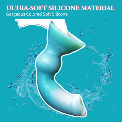 7.4inch Realistic Dog Suction Cup Dildo,  Wolf Dildo Hands-Free Gorgeous Colored Silicone Small Anal Sex Toys for Beginners Women and Men Couples.