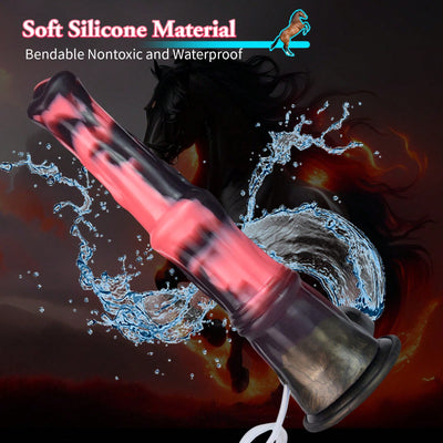 12 Inch Realistic Horse Dildo, Long Pink Animal Dildo Huge Thick Dildo Anal Toy with Suction Cup, Big Silicone Adult Toy for Men and Women Couples