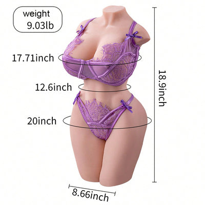 9LB Life Size Sex Doll Full Size Male Masturbator with Big Boobs Pussy Ass Realistic Torso Sex Doll for Men Adult Sex Toy for Men Masturbator Realistic Full Body Love Pocket Silicone Sex Doll