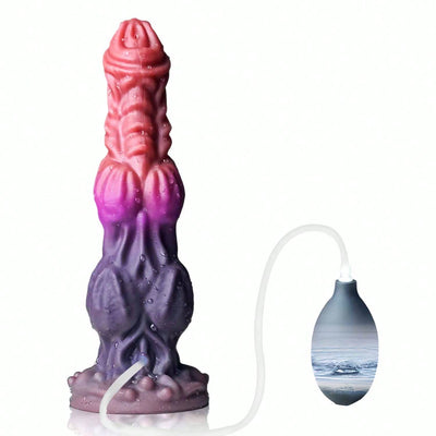 Monster Dildo Horse Dildo with 2 Big Knots Ejaculation By Spraying Water, Huge Dildo Thick Anal Dildo with Strong Suction Cup, Dragon Dildo Dog Knot Dildo for Women Sex, Anal Toys for Men Gay, Adult Toys for Women Men