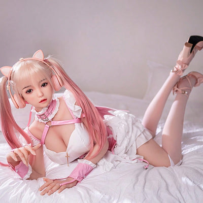 63 Inch Full Body Silicone Sex Doll, TPE Sex Doll Big Soft Breasts Female Torso, Wheat Color Skin, Real Vagina Anal Butt, 3D Realistic Texture, Lifelike Jelly Tits, Swinging Sex Toy, Best Sex Partner for Men