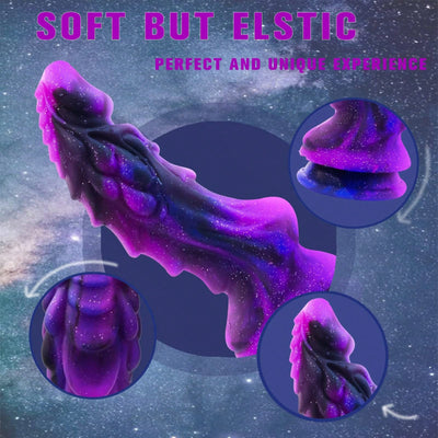 Dragon Realistic Dildo for Women, Big Anal Dick with Strong Suction Cup for Hands-Free Play, Huge Monster Liquid Silicone Anal Butt Plug Prostate Massager Sexy Adult Sex Toys for Men & Women Couple Play