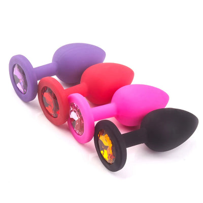 3D Fauxเพชรซิลิโคนก้นAnal Plug Masturbationคู่Flirting Sexของเล่นMasturbation TOOLของเล่นBDSM