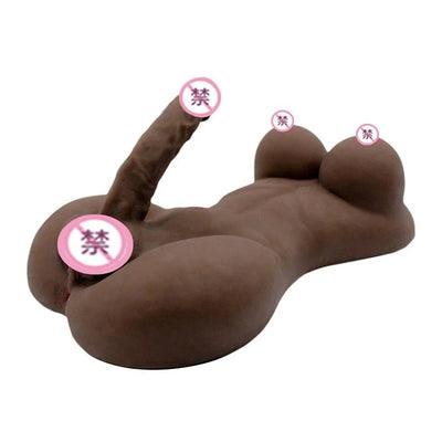 5.8KG นุ่มหน้าอกกะเทย Solid ตุ๊กตายางซิลิโคน Dildo G-Spot Sexual การสำเร็จความใคร่ผู้ใหญ่เซ็กซ์ทอย