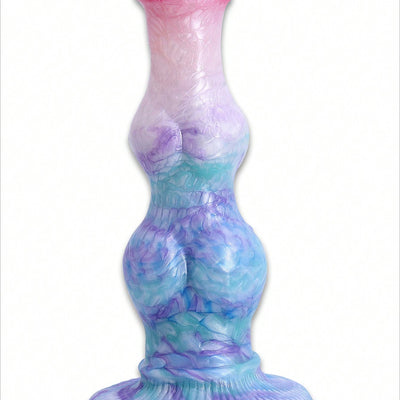 10.2 Inch Realistic Dog Suction Cup Dildo with Knot, Thick Silicone Dragon Dildo Anal Sensory Toys for Women Men and Couples