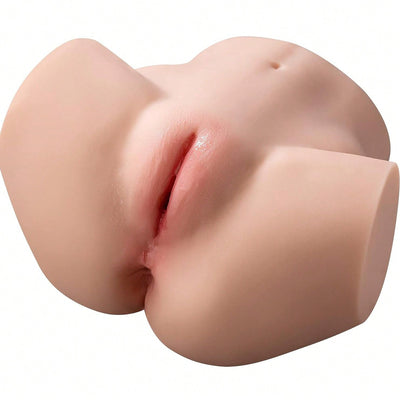 Adult Sex Dolls Male Masturbator - Sex Toys for Men Sex Doll Pussy Ass, with Lifelike Realistic Masturbator with Virgin Tight 3D Textured Channel, Male Sex Toy Sex Stroker for Men with 2 Holes Sex Pleasure Skin Color Adult Toy