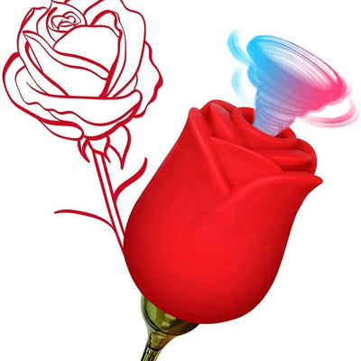 Couple Pleasure Sex Toys Rose Women's Sucking and Licking Toy Women's Vibrator Tongue Vibrating Licker Vagina Stimulator 6 Sucking and Licking Mode Oral Clitoral Simulator Adult Couple Toy Sex Vibrator Mini Massager Vibrating