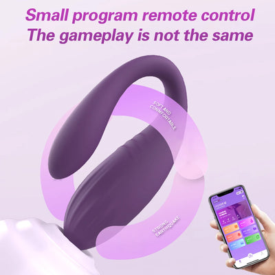 APP ควบคุมบลูทูธคู่ Vibrator สําหรับผู้หญิง Clitoris กระตุ้นหญิง G-Spot Dual Wearable Vibrating นวดของเล่นสําหรับผู้ใหญ่