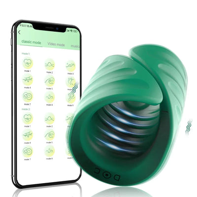 APP ควบคุมอวัยวะเพศชายการฝึกอบรม Vibrator ชาย Masturbator Vibrating Strokers Glans เทรนเนอร์ Stimulator เพศของเล่นสําหรับผู้ชายผู้ใหญ่สินค้า
