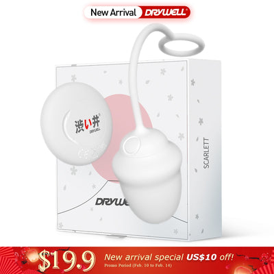 DRYWELL Vibrators for Women Wireless Remote Control Vagina Balls Wear Vibrating Panties Silent Sexy Toys for Quickly Orgasm