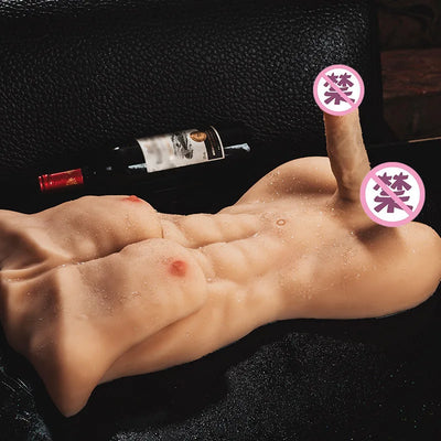 ประดิษฐ์อวัยวะเพศชาย Dildos หนาและ Extended ผู้ใหญ่อุปกรณ์เสริมเพศสัมพันธ์ครึ่ง-ตุ๊กตา