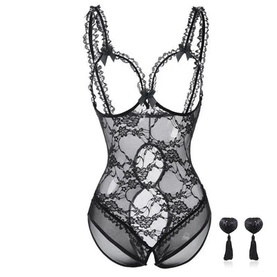 Sexy Open Bra Doll Assembly Nipple Stickers Sexy Lingerie Teddy Bear Ladies Erotic Lingerie Erotic Exotic Costume Dress Pajamas