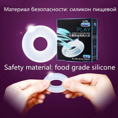 Durex Vibrating Ring Clitoris Stimulation Devil Ultra Fire Finger Vibrator Extender Ring Delayed Ejaculation Sex Toy for Couples