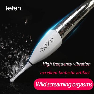 Leten High Frequency Vibration Vibrator Fast Orgasm, Nipple Clitoris Stimulation Masturbation Sex Toys for Women
