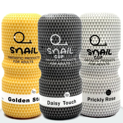 Male Soft Rubber Snail Climax Plane Cup Mouth Sucking Masturbator Manual Trainer True Yin Inverted Mold Clamping Adult Sex Toys