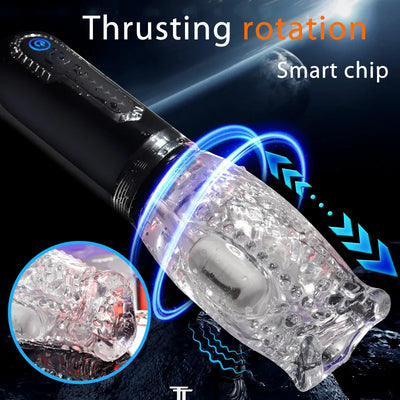 Pleasure 5 Telescopic 7 Vibration Electric Men Masturbation Cup Sex Toy for Men