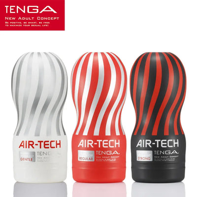 Japan Original TENGA Male Masturbator Vacuum Air-tech Soft Silicone Vagina Real Pussy Sexy Pocket  Reusable Sex Cup Sex Toys