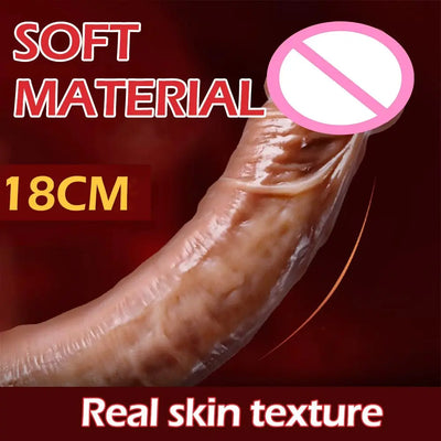 Realistic Dildos Artificial Penis Silicone Strap on Dildo Anal Vaginal Stimulation Female Masturbator Sex Toy for Women Men