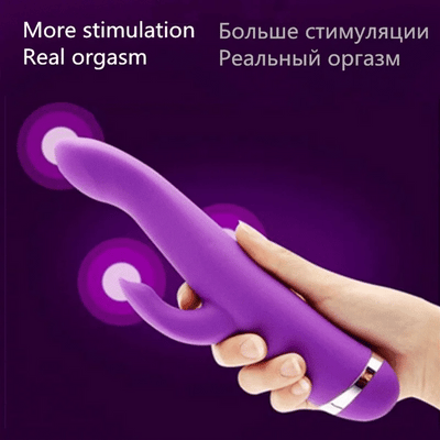 Durex Rabbit Vibrator Powerful Double Vibration 2 Motors 3 Point G-Spot Magic Wand Clitoris Stimulate Massager Sex Toy for Women