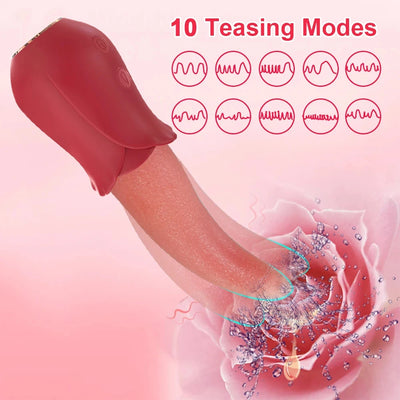 Realistic Tongue Vibrator Female Powerful G Spot Clitoris Stimulator Thrusting Vagin Massager Masturbation Sex Toys for Women