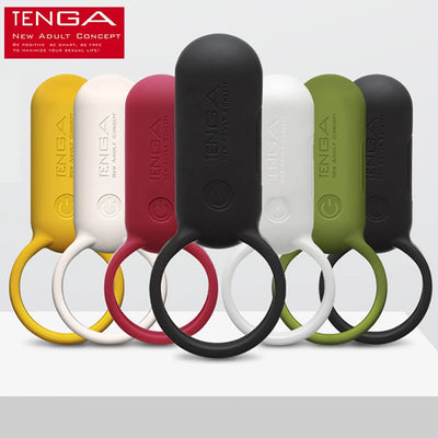 TENGA SVR Black Carmine White USB Charging Waterproof Silent Vibration Ring Vibrator Stimulate Cock Sexy Shop Penis Ring