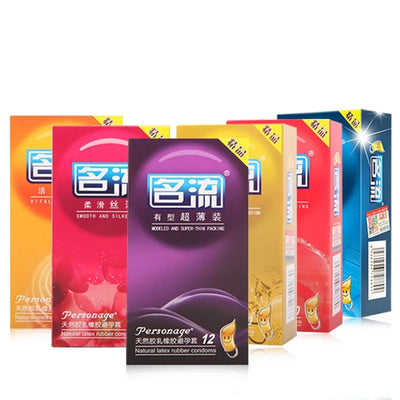 10pcs Dotted Condoms Sex Toys for Men Natural Latex Smooth Thin Penis Sleeve Condom Lubrication Safer Contraception Sex Supplies