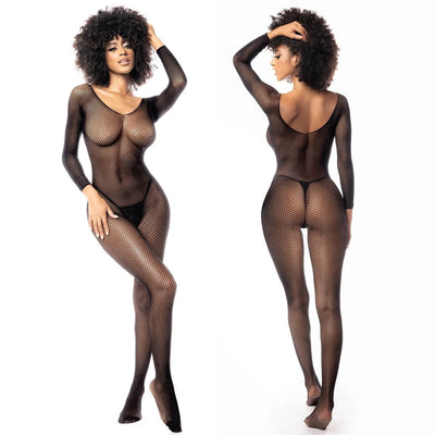 Lingerie Bodysuit Underwear Women Bodystockings Sexy Adult Female Fishnet Crotchless Mesh Tights Erotic Babydoll Costumes Teddy