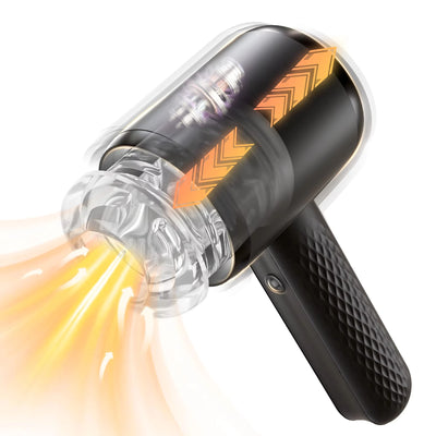 Automatic Telescopic Male Masturbator Masturbation Cup with 6 Powerful & Thrusting Vibration Modes Pocket Pussy Sex Toys for Men