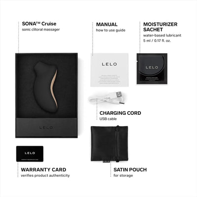LELO SONA Cruise Suction Vibrator for Women with Waterproof, Female Clitoral Stimulator Clit Sucker, Adult Sucking Sex Toys