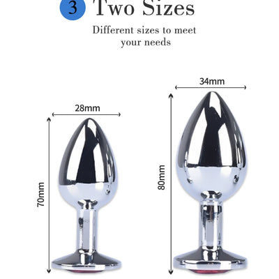 Vibrator Anal ของเล่นสำหรับผู้หญิงผู้ใหญ่อุปกรณ์เสริมเพศสัมพันธ์สำหรับชาย Butt Plug สแตนเลส Anal Plug เซ็กซ์ทอย Anal DildoToys