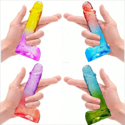 Sex Toys Realistic Dildo Silicone Gradient Dildo,Realistic Penis for Beginner Anal Plug,4.5inch Adult Sex G-Spot Dildos Toys for Vaginal and Anal Stimulation, Suitable for Women and Couple